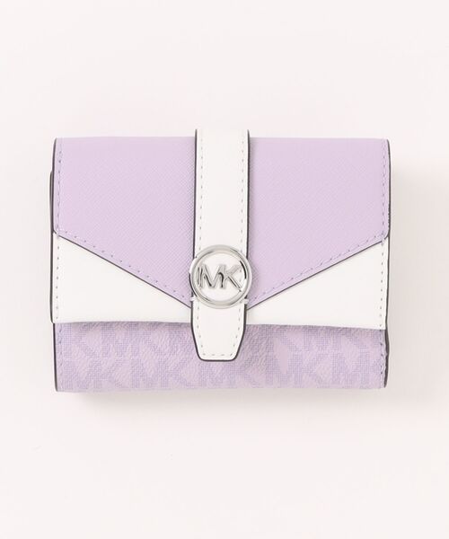 新品未使用 マイケルコース 三つ折り財布 GREENWICH ホワイト 白 GREENWICH XS FLAP TRIFOLD ウォレット | マイケル・コース(Michael