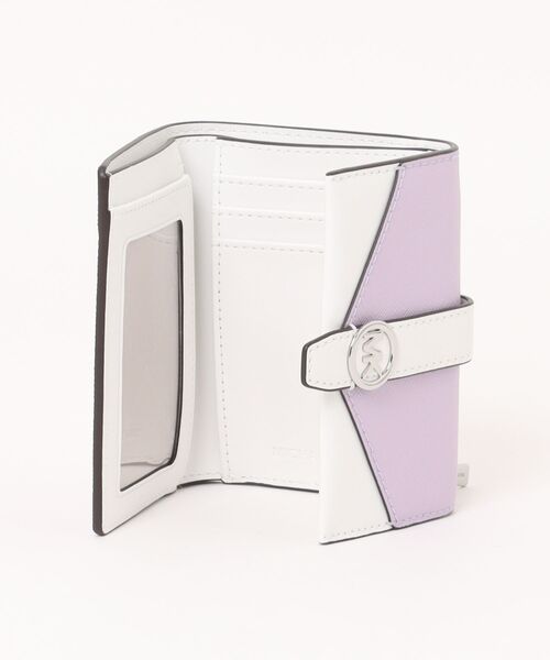 新品未使用 マイケルコース 三つ折り財布 GREENWICH ホワイト 白 GREENWICH XS FLAP TRIFOLD ウォレット | マイケル・コース(Michael