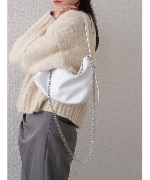 「Reurie'」 メッセンジャーバッグ FREE ホワイト レディース_画像5