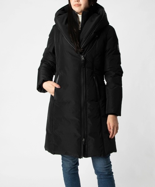 マッカージュ　ロングダウン　黒　サイズL Mackage ダウンコート ダウンジャケット Mackage KAY-NFR Hooded Down