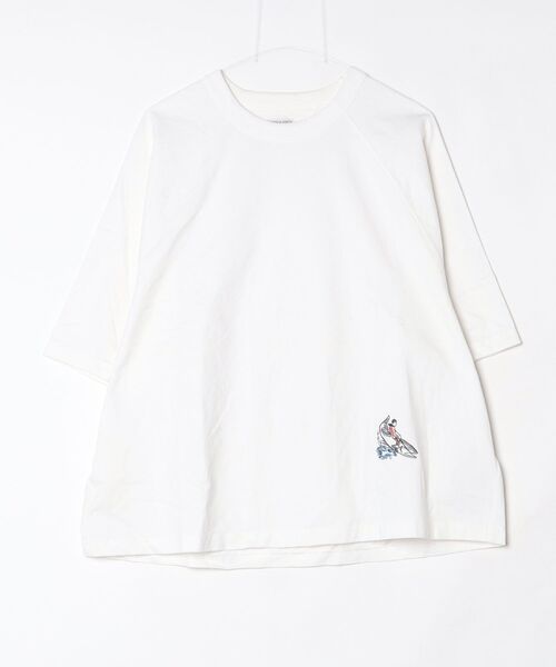 「BOTTEGA VENETA」 ワンポイント半袖Tシャツ S ホワイト メンズ
