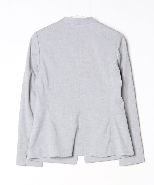 PLST（プラステ） ノーカラージャケット M グレー レディース