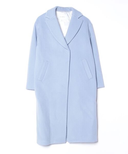 Spick & Span チェスターコート　38 Spick & Span」 チェスターコート 38 ブルー レディース シャギー