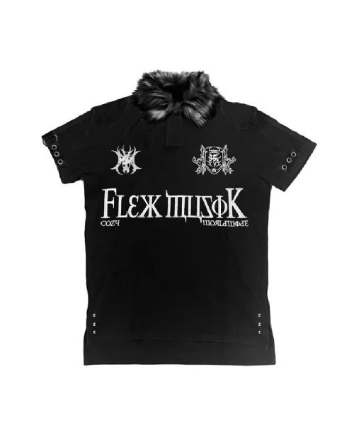 Cozy worldwide ファーポロシャツ COZY WORLDWIDE ポロシャツ 「Cozy world Wide」”BBY TECHBOI” FUR