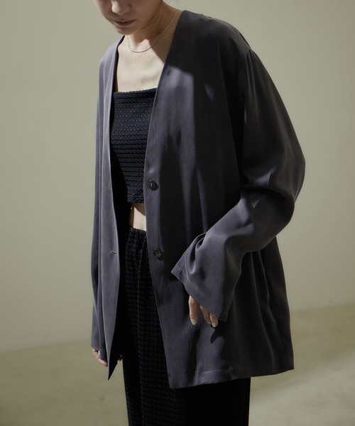 SALON adam et rope'（サロン アダム エ ロペ） ノーカラージャケット