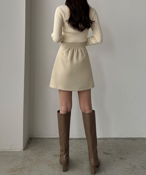 「Louere」 ミニスカート LARGE アイボリー レディース_画像8