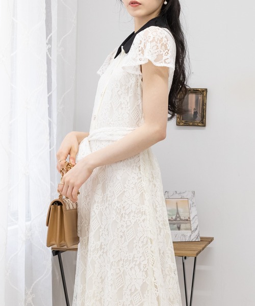 「pumpkin port」 シャツワンピース M ブルー レディース_画像7