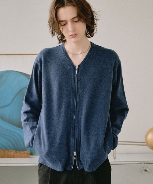 SELLE GLANT（セレグランテ） セーター ニット V NECK ZIP KNIT