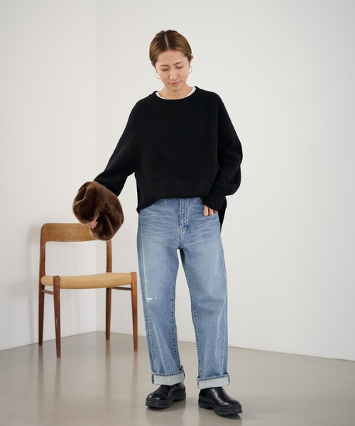 「FRAMeWORK」 長袖ニット FREE ブルー レディース_画像5