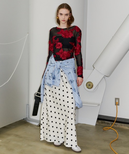 ロング スカート Polka dot skirt / ポルカドットスカート : ZOZOTOWN