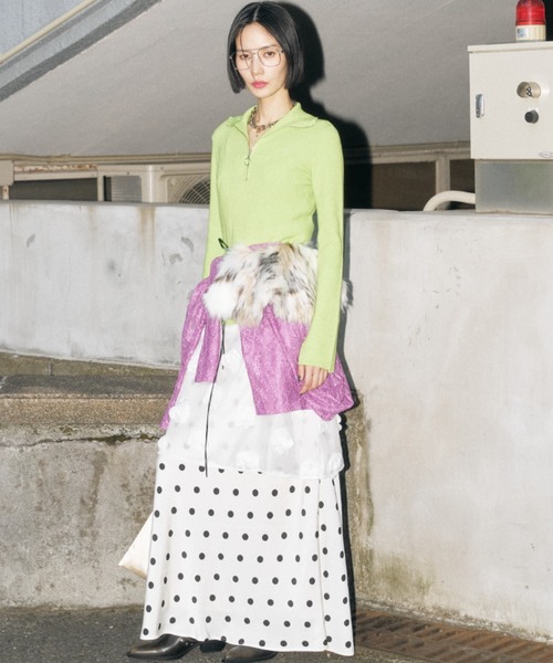 ロング スカート Polka dot skirt / ポルカドットスカート : ZOZOTOWN