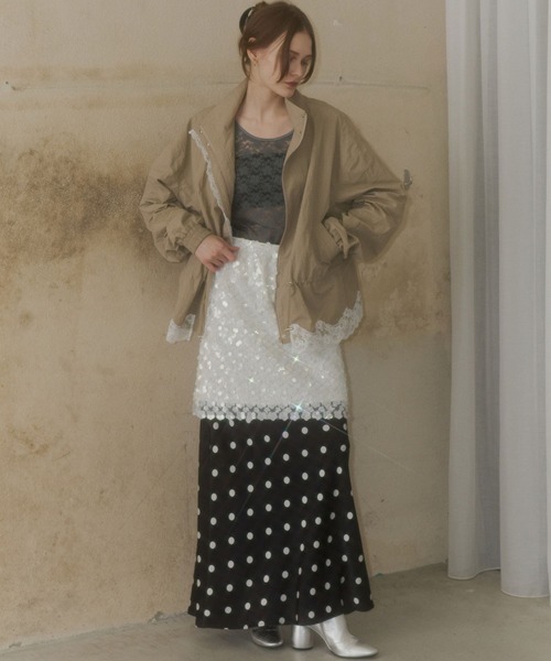 ロング スカート Polka dot skirt / ポルカドットスカート : ZOZOTOWN
