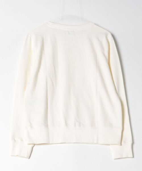 「Champion」 スウェットカットソー SMALL オフホワイト レディース_画像2