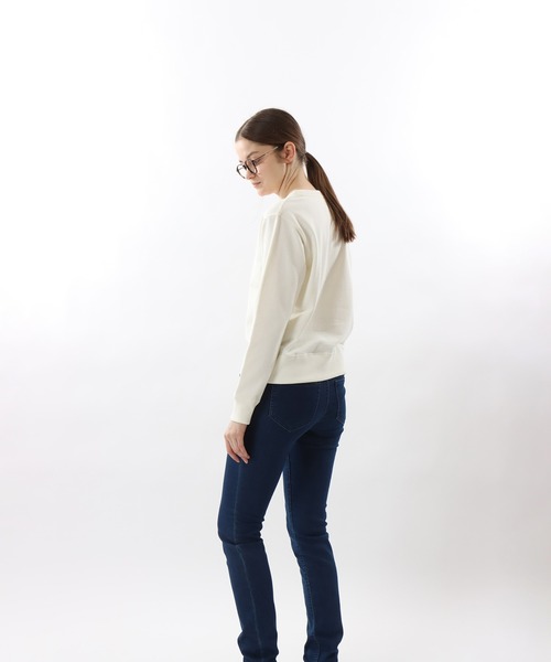 「Champion」 スウェットカットソー SMALL オフホワイト レディース_画像6