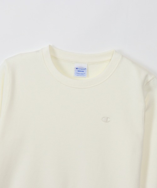 「Champion」 スウェットカットソー SMALL オフホワイト レディース_画像9