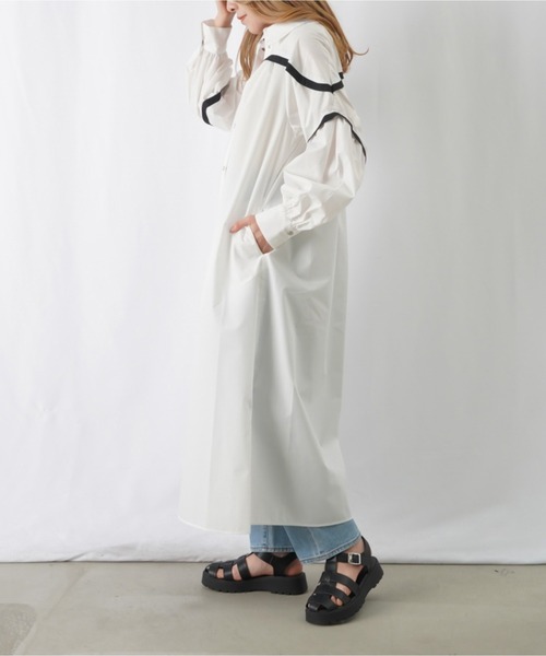 「LADY LUCK LUCA」 シャツワンピース - ブラック レディース_画像6