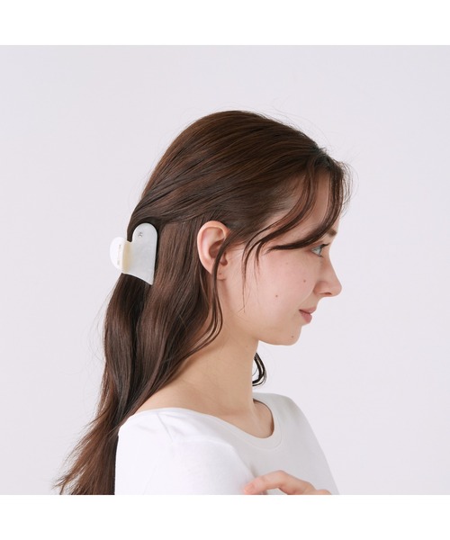 Francfranc（フランフラン） ハート ヘアクリップ ホワイト ヘア