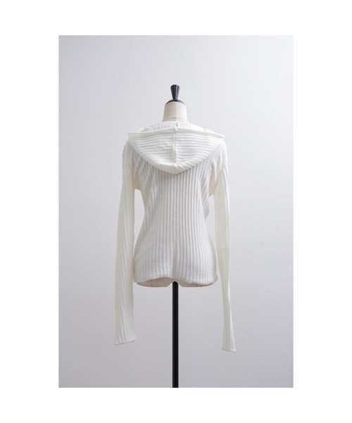 「leimn」 ニットカーディガン FREE レッド レディース_画像5