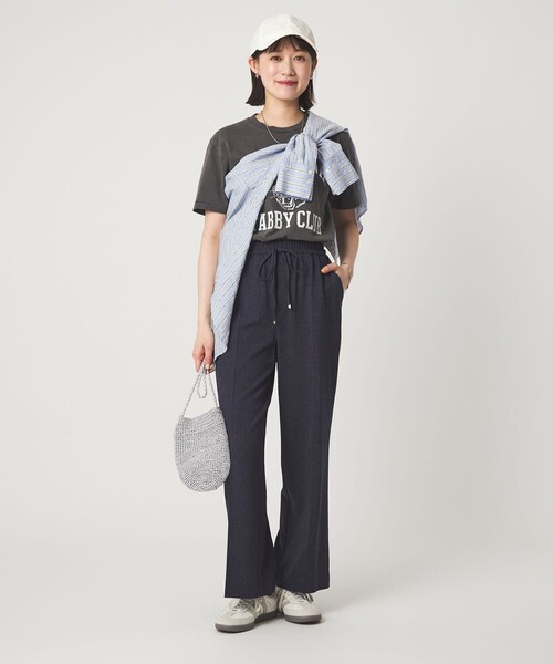 パンツ 「size SHORT/TALLあり」ニーハイフレアパンツ レディースの画像