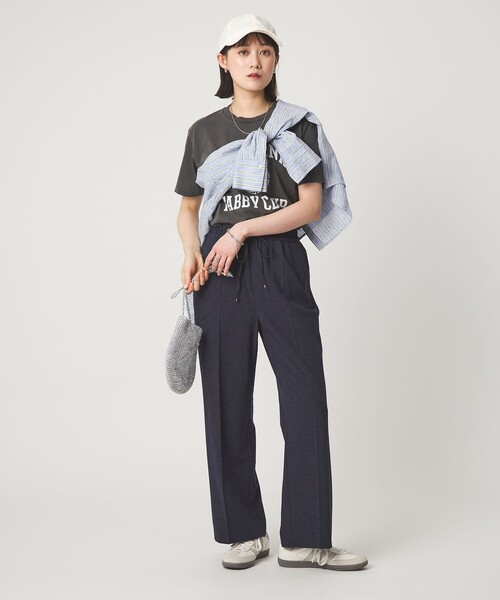 パンツ 「size SHORT/TALLあり」ニーハイフレアパンツ レディースの画像