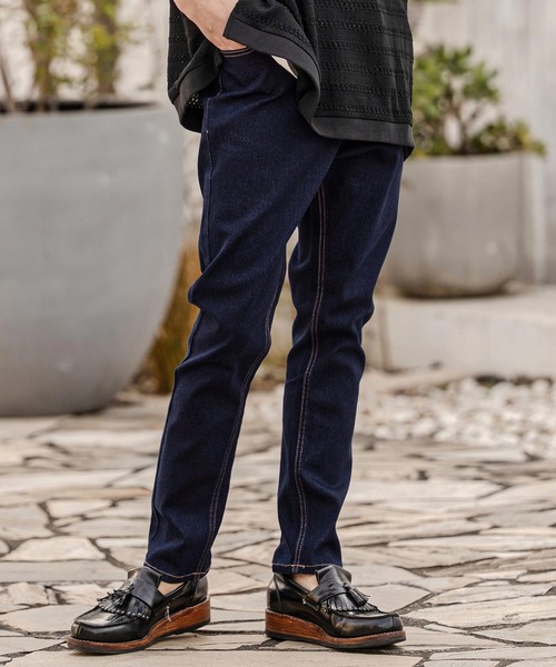 CAMBIO サルエルパンツ バルーン ワイドテーパード L デニム ジョガー CAMBIO(カンビオ)】Denim Like Drape Sarrouel Pants サルエルパンツ