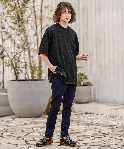 CAMBIO サルエルパンツ バルーン ワイドテーパード L デニム ジョガー CAMBIO(カンビオ)】Denim Like Drape Sarrouel Pants サルエルパンツ