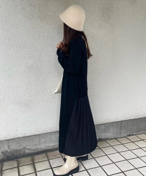「Audrey and John Wad」 ニットワンピース S ブラック レディース_画像6