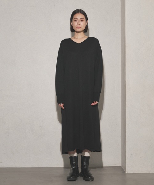 「Audrey and John Wad」 ニットワンピース S ブラック レディース_画像8
