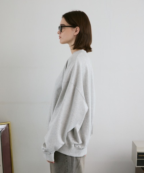 「flaner」 スウェットカットソー SMALL ブルー レディース_画像9