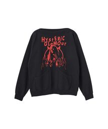 HYSTERIC GLAMOUR Vネックスウェット HYSTERIC GLAMOUR（ヒステリックグラマー）の「LOOKING AHEAD Vネック