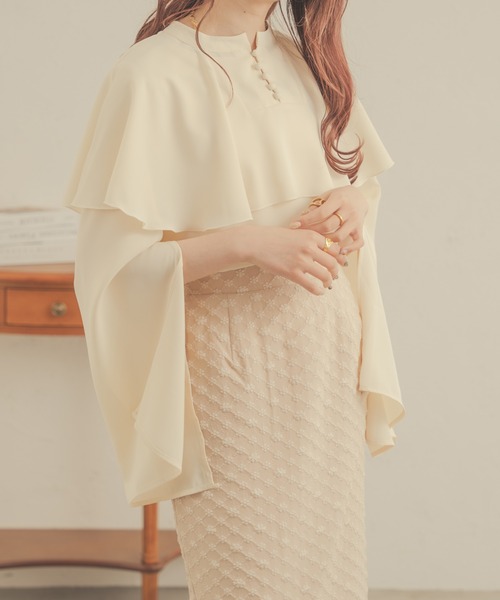「Ambre Neige」 長袖ブラウス FREE アイボリー レディース_画像7