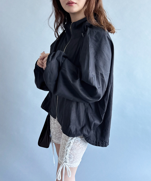 コート アウター 「Honnette/オネット」Zip Up Hoody レディースの画像