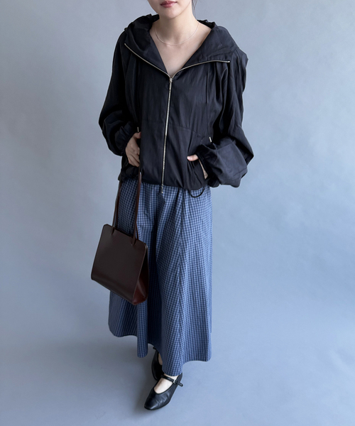 コート アウター 「Honnette/オネット」Zip Up Hoody レディースの画像
