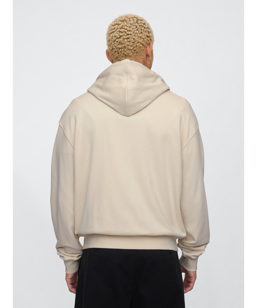 ヨリ 21SS ティアード ジップアップパーカー スウェット 長袖 F ベージュ FREAK'S STORE（フリークスストア） ジップアップパーカー フリ