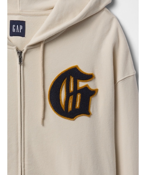 GAP（ギャップ） ジップアップパーカー X-SMALL ベージュ メンズ