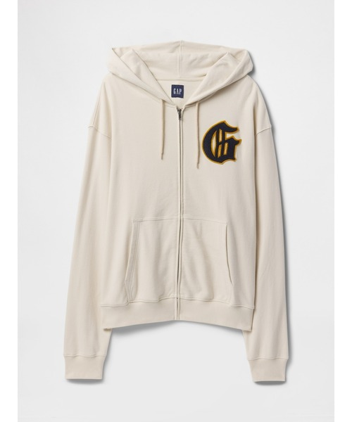 GAP（ギャップ） ジップアップパーカー X-SMALL ベージュ メンズ