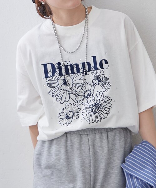 ANOTHER BRANCH OLIVE des OLIVE tシャツ 半袖 「人気デザイン」花刺繍