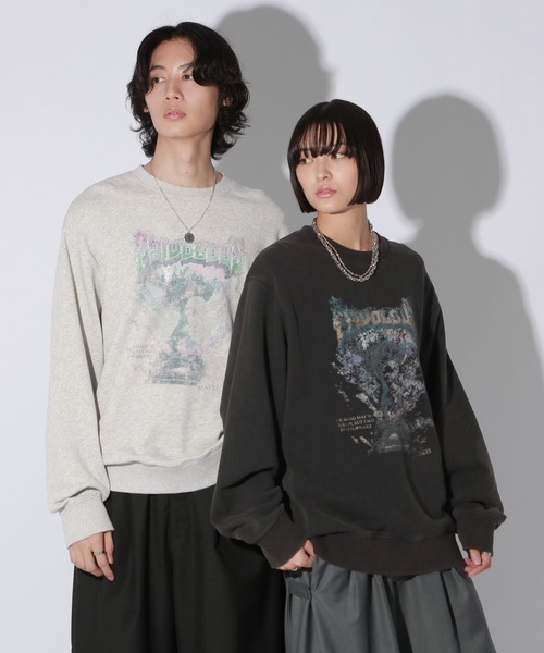 「Anui」 スウェットカットソー MEDIUM 杢グレー レディース_画像3
