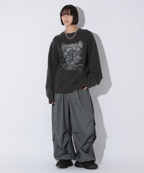 「Anui」 スウェットカットソー MEDIUM 杢グレー レディース_画像7