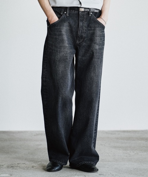 WYM LIDNM ジーンズ LASER FADE STANDARD STRAIGHT DENIM メンズ