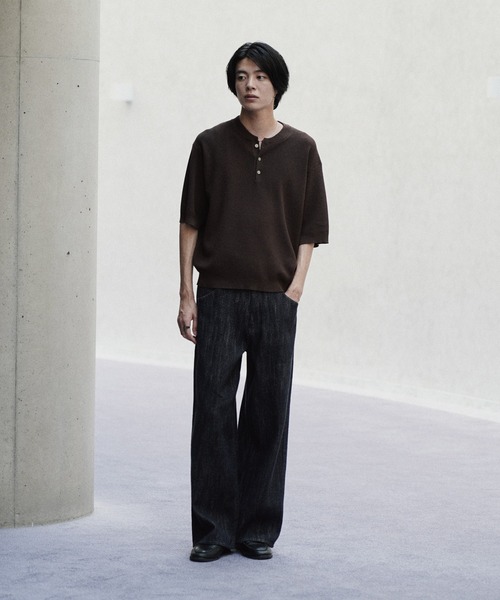 WYM LIDNM ジーンズ LASER FADE STANDARD STRAIGHT DENIM/COLORFAST