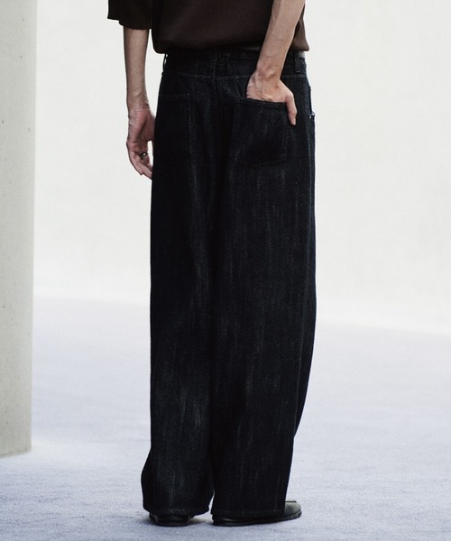 WYM LIDNM ジーンズ LASER FADE STANDARD STRAIGHT DENIM/COLORFAST