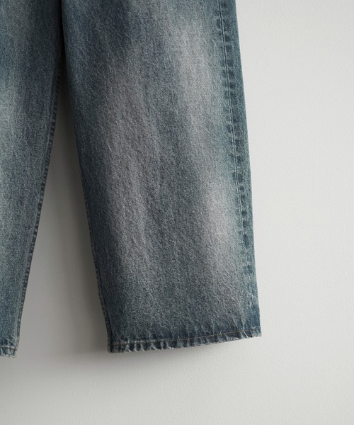 WYM LIDNM ジーンズ LASER FADE STANDARD STRAIGHT DENIM/COLORFAST