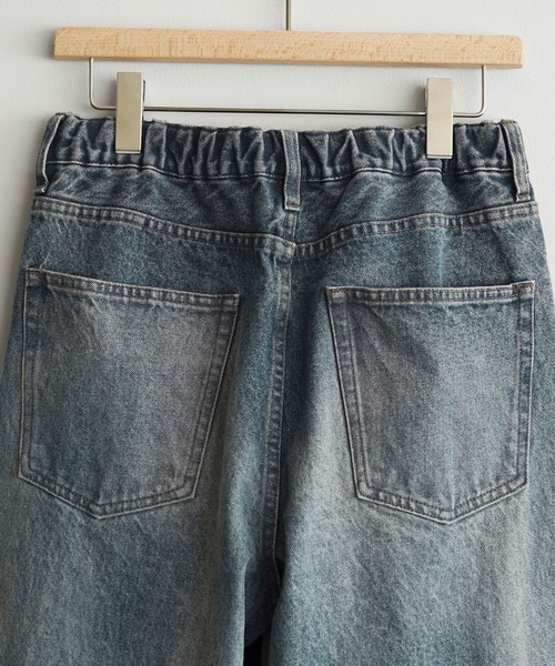 WYM LIDNM ジーンズ LASER FADE STANDARD STRAIGHT DENIM/COLORFAST