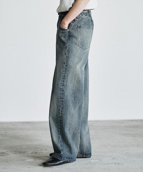 WYM LIDNM ジーンズ LASER FADE STANDARD STRAIGHT DENIM メンズ