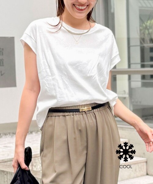 NOLLEY'S（ノーリーズ） tシャツ ウォッシャブルワイドノースリーブT