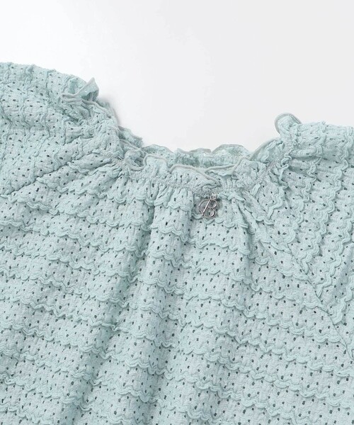 BeBe（ベベ） セットアップ (キャミソール付き)ストレッチレースフリル 
