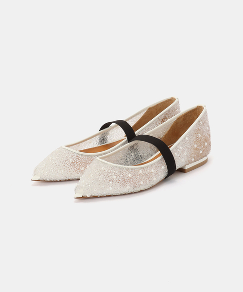 シューズ 「PIPPICHIC/ピッピシック」 ANNA JEWEL 7 フラットパンプス レディースの画像