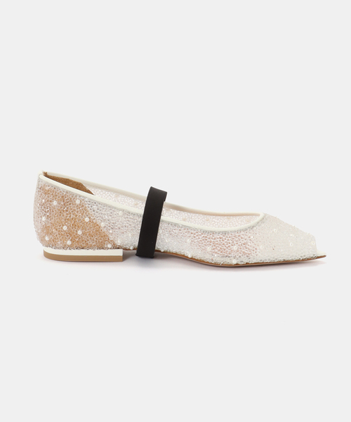 シューズ 「PIPPICHIC/ピッピシック」 ANNA JEWEL 7 フラットパンプス レディースの画像