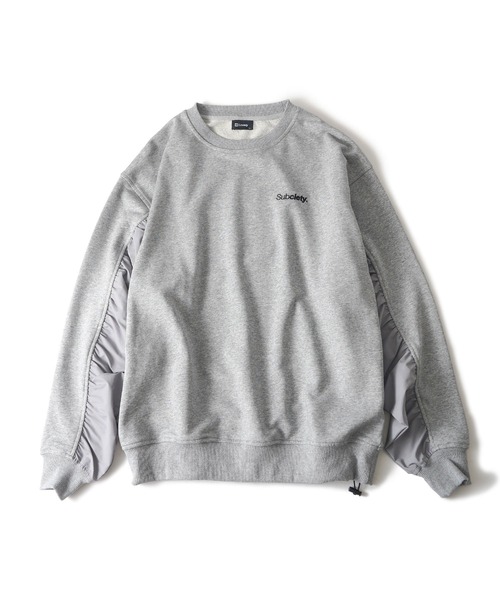 「Subciety」 スウェットカットソー LARGE サンドベージュ メンズ_画像3